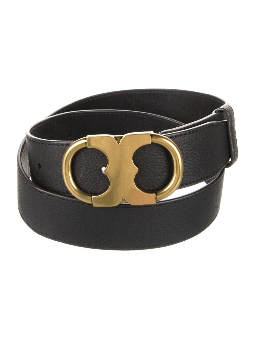 Tory Burch Women's Size M Leather Reversible Belt Black & Brown